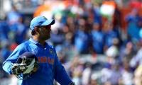 Dhoni 'keeps' without pads against West Indies