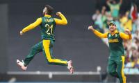 Duminy claims SA's first World Cup hat-trick