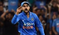 Kohli fined for showing dissent at umpire