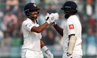 PHOTOS: Chandimal, Mathews tons fuel Sri Lanka fightback