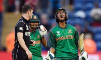 PHOTOS: Bangladesh shock New Zealand to keep semis hopes alive