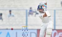 Pujara, third Indian to bat on all 5 days of a Test