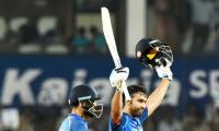 PHOTOS: Ton-up Rohit guides India to 7-wicket win over Aus in Nagpur