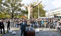 Angry fans vandalise Ibrahimovic's statue in Malmo