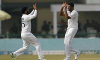 Ashwin goes past Harbhajan with 418 Test wickets