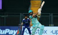 IPL PIX: Ton-up Rahul guides LSG to win over MI