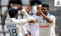 Milestone man Ashwin spins out Windies on Day 1