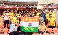 PIX: CSK fans paint Motera Stadium yellow 