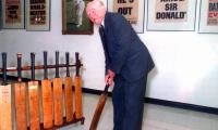 Bradman's 'baggy green' worn vs India breaks record