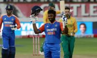 1st T20 PIX: Samson slams century as India maul SA