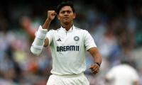 PIX: Jaiswal Ton Propels India To Strong Position