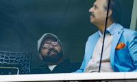 Surprise! Rohit makes unexpected appearance at Oval