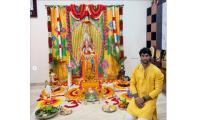 PIX: Tilak seeks Lord Ganesh's blessings; visits Tirupati
