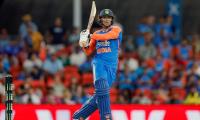 Abhishek 1st Indian to hit 100+ T20 sixes in a year!