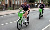 England's players cycle to The Oval for 3rd WI ODI