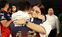 PIX: Anushka Celebrates With Kohli