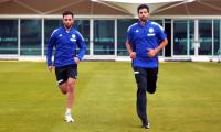 Team India's first training session in UK