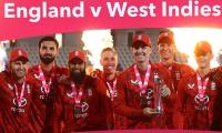 PIX: England down WI in high scoring T20I, seal series