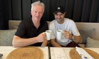 PIX: When Bhajji met Waugh!