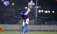 Shubman Gill sweats it out alone in the nets