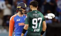 Gill, Abhishek Clash With Pakistan's Pacers