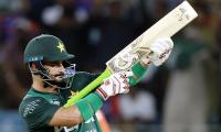 Farhan Celebrates 50 Vs India with 'Gun-Firing'