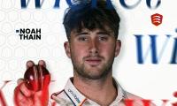 Noah Thain first injury substitute in English county cricket