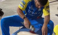 CSK Share Dhoni's Bat-Repair Video, Fans Go Crazy