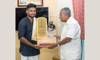Kerala CM Pinarayi Vijayan Felicitates Sanju Samson