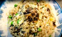 Recipe: Nadiya's Mushroom Peas Risotto