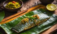 Shobha's Baked Fish In Green Masala