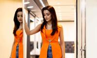 Navratri, Day 7: Jasmin, Raashi Look Awesome In Orange