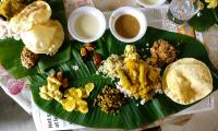 Pics: The great Onam Sadhya and a lovely pookalam 