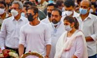 Aamir, Ranbir, SRK at Lataji's funeral