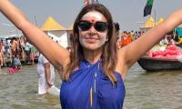 Lisa Ray Visits Maha Kumbh Mela