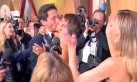 Halle Berry Recreates Adrien Brody's 2003 Oscar Kiss