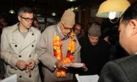 Farooq Abdullah files nomination from Srinagar