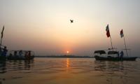 At the Sangam: Is that the Saibaba I see?