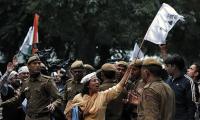 PHOTOS: 'Anarchist' Aadmi Protest on Delhi's streets