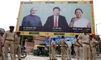 PHOTOS: Gujarat puts up posters, flags to welcome China's Xi