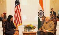 Ahead of MSG event, Modi meets Nikki Haley