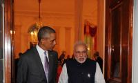 President Obama greets Modi in Gujarati at White House