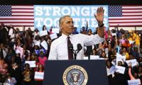 'Don't boo vote': Obama defends Trump supporter at Clinton rally