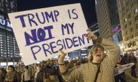 'NOT MY PRESIDENT' protests rage on in US