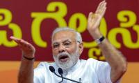 K'taka govt is 'gold medalist' in graft, Cong leaders 'drunk on power': Modi