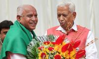 In the name of god and farmers, BSY takes oath as K'taka CM