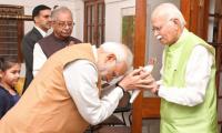 Destiny chose Modi to build Ram temple, writes Advani