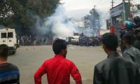 Protesters, cops clash outside Meghalaya Raj Bhavan