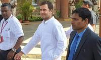 Day after Rafale jibe, Rahul meets Parrikar in Goa 