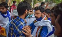 Bhim Army protests over Hathras woman's rape, death